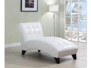 1PerfectChoice Anna White PU Leather Lounge Chaise