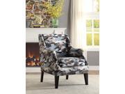 1PerfectChoice Zarate Blue Fabric Accent Chair