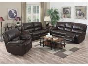 1PerfectChoice Kimberly Living Room Motion Recliner Sofa Loveseat Chair Plush Brown Leather Air