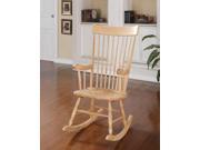 1PerfectChoice Arlo Collection Transitional Living Room Accent Rocking Chair Wood In Natural