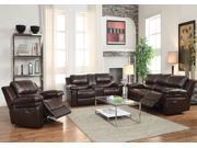 1PerfectChoice Xenos Living Room Motion Recliner Sofa Loveseat Console Chair Brown Leather Aire