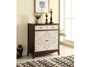 1PerfectChoice Onirie Fabric D Espresso Console Table