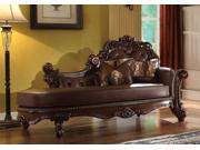1PerfectChoice Vendome Cherry PU Chaise With 2 Pillows