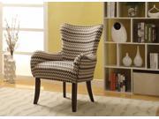 1PerfectChoice Gabir Fabric Espresso Accent Chair