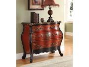 1PerfectChoice Iden Hallway Console Sofa Table Bombay Chest Cabinet Drawers Cherry Floral Paint