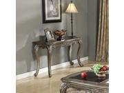 1PerfectChoice Chantelle Antique Platinum Finish Hallway Entryway Sofa Console Occasional Table