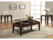 1PerfectChoice Docila Modern Occasional Coffee Table Beveled Lift Top Storage Shelf In Walnut