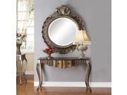 1PerfectChoice Bayley Hallway Entrway Console Sofa Table Bronze Taupe Accent Mirror Optional