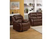 1PerfectChoice Zanthe Espresso Padded Leather Recliner
