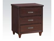 1PerfectChoice Raleigh Cherry 3 Drawers Night Stand