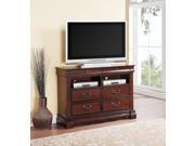 1PerfectChoice Beverly Traditional Dark Cherry TVConsole Media Chest