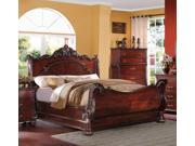 1PerfectChoice Abramson Cherry Eastern King Sleigh Bed
