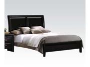 1PerfectChoice Ireland Black And Black PU Eastern King Bed