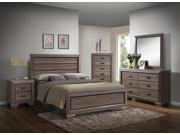 1PerfectChoice Lyndon Weathered Gray Grain Queen Bed