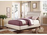 1PerfectChoice Pitney Pearl PU Leather King Platform Bed
