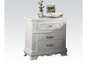 1PerfectChoice Flora White Wood Kids 2 Drawer Night Stand