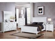 1PerfectChoice Merivale White Queen Panel Bed
