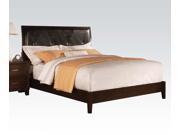 1PerfectChoice Tyler Cappuccino And Black PU Full Bed