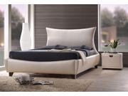 1PerfectChoice Galton Pearl PU Leather Queen Platform Bed