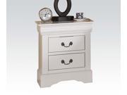 1PerfectChoice Louis Philippe White 2 Drawer Night Stand