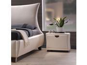 1PerfectChoice Galton Pearl PU One Drawer Night Stand