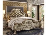 1PerfectChoice Dresden Traditional Gold Patina Bone Cal King Bed
