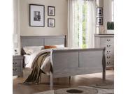 1PerfectChoice Louis Philippe Antique Gray Eastern King Bed
