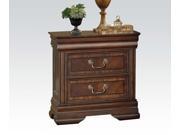 1PerfectChoice Hennessy Brown Cherry 2 Drawer Night Stand