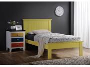 1PerfectChoice Prentiss Yellow Queen Platform Bed