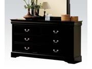 1PerfectChoice Louis Philippe Black 6 Drawer Dresser
