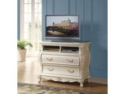 1PerfectChoice Chantelle Pearl White 2 Drawer TVConsole
