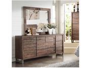 1PerfectChoice Adria Recllaimed Oak 6 Drawer Dresser And Mirror