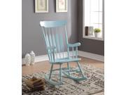 1PerfectChoice Accent Living Room Transitional Wooden Rocking Chair Arrow Back Blue