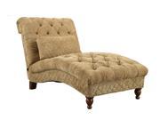 1PerfectChoice Golden Toned Accent Chaise