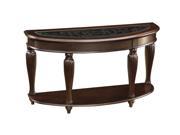 1PerfectChoice Traditional Dark Merlot Wood Sofa Table