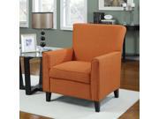 1PerfectChoice Accent Contemporary Living Room Seating Soft Fabric Upholstered Track Arm Orange