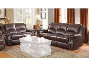 1PerfectChoice 2 Pieces Sir Rawlinson Brown Reclining Sofa And Loveseat