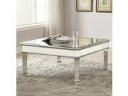 1PerfectChoice Contemporary Square Silver Mirrored Coffee Table