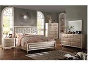 1PerfectChoice Voeville 4PCS Antique White Queen Panel Bedroom Set