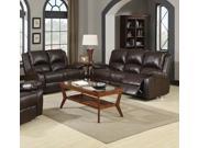 1PerfectChoice 2 Pieces Boston Brown Casual Sofa And Loveseat