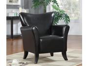 1PerfectChoice Living Black Leather like Vinyl Stationary Accent Arm Chair Single Sofa Seat NEW