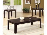 1PerfectChoice Walnut 3 Pieces Coffee Table Set