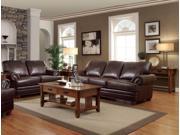 1PerfectChoice 2 Pieces Colton Brown Traditional Sofa And Loveseat