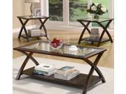 1PerfectChoice Cappuccino 3 Piece Coffee Table Set