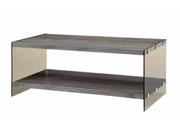 1PerfectChoice Grey Coffee Table With Glass Sides