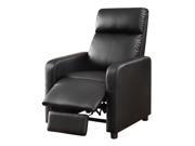 1PerfectChoice Toohey Home Theater Collection Black Push Back Recliner Chair