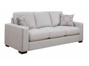 1PerfectChoice Rosanna Elegant 3 Seater Sofa Plush Seating Back Cushion Neailhead Trim Fabric