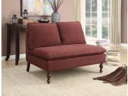 1PerfectChoice Modern Accent Loveseat Chair 2 Seater Upholstery Cushion Linen Like Fabric Red
