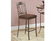 1PerfectChoice Tavio Dark Cherry Copper Counter Height Chair Set Of 2
