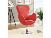 1PerfectChoice Contemporary Modern Swivel Leisure Upholstered Soft Padded Seat Chair Red NEW